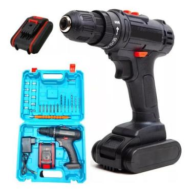 Imagem de Furadeira parafusadeira sem fio de 10mm 12V Bivolt - Quick Store