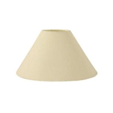 Imagem de Cúpula em tecido cone abajur luminária cp-4078 25/40x15cm algodão crú 