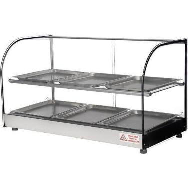 Imagem de Estufa Quente Dupla 6 Bandejas AMLD Clio Cinza Titã 84cm, 220V