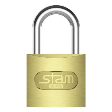 Imagem de Cadeado Zamac Latonado E-Coat Stam 40mm
