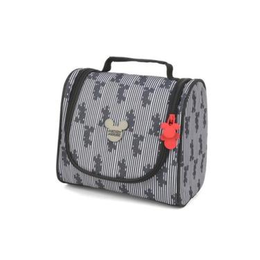 Imagem de Necessaire de Viagem Mickey Mouse Disney 90 anos Original, Preto