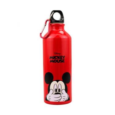 Imagem de  Garrafa Alumínio Vermelho Mickey Tapa Boca 500ml - Disney