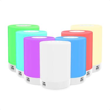 Imagem de Luminária De Mesa Taschibra Atmosphere RGB Led USB Recarregável