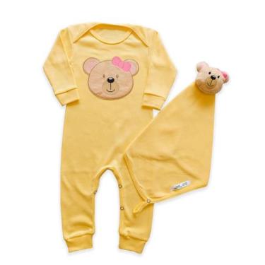 Imagem de Macacão com Naninha Menina - Generic, Amarelo, G
