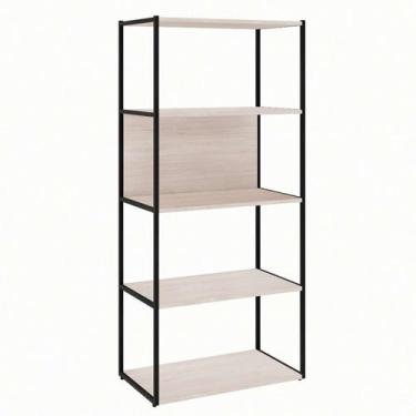 Imagem de Estante Shelf Carvalho Berlin e Preta 139 cm - GEBBWEB