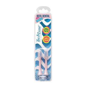 Imagem de Refil P/ Escova Dental Infantil Rosa - Porco - Techline