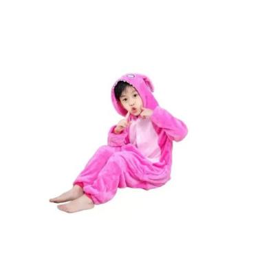 Imagem de Pijama Stitch Angel Infantil Macacão Com Capuz - Fantasy Londres , 10