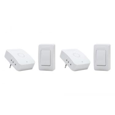 Imagem de Kit C/2 - Campainha Sem Fio Qualitronix Pilha/Tomada 52 T...