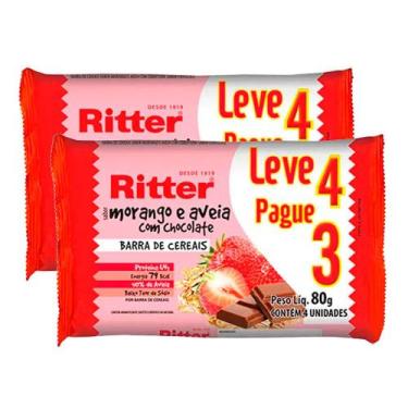 Imagem de Barra de Cereais Ritter Morango e Aveia com Chocolate Leve 4 Pague 3  