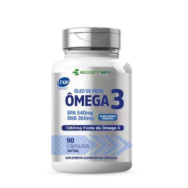 Imagem de Omega 3 Ultra Concentrado 1360mg Epa Dha Cert. Ifos 90 Cáp - ecomev