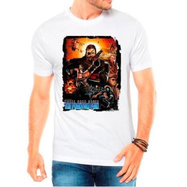 Imagem de Camiseta Masculina Branca Metal Gear Solid Jogos Games - DESIGN CAMISE