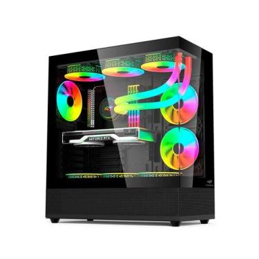 Imagem de Gabinete Gamer C3tech Aquarius Mt-g850bk Sem Fonte Preto - C3 TECH