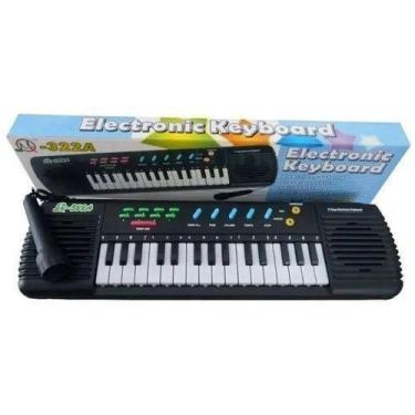 Imagem de Teclado e Piano Musical 31 Teclas c/ Microfone - toys