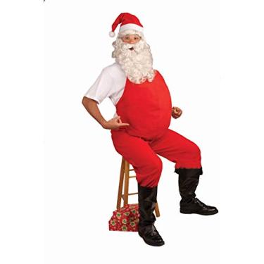 Imagem de Rubies Macacão de barriga masculino, vermelho, tamanho único para festas temáticas e Dia das Bruxas, Vermelho, Tamanho Único