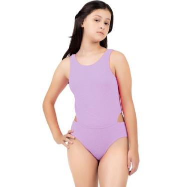 Imagem de Maio Biquini Textura Para Menina Moça Juvenil Sem Bojo Uv50 - HYPE MOD