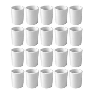 Imagem de KIT 20 Luva Para Eletroduto Pvc Branco Condulete 3/4 Masster - Masster