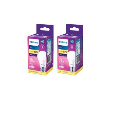 Imagem de Kit 2 Lampada Led Bulbo Philips 11w(eq.75w) 3000k 1018l