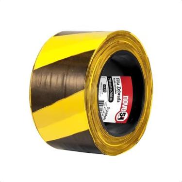 Imagem de Fita Zebrada Sem Adesivo 70MMx200M Polipropileno Vonder - 1015200700