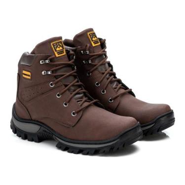Imagem de Bota Coturno Adventure Masculino Cano Médio Cadarço Sola Leve Borracha