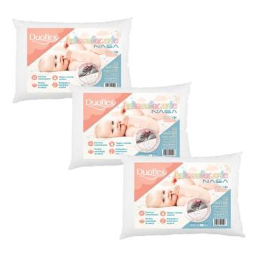 Imagem de 3 Travesseiros Infantis - 30cm x 40cm - Duoflex
