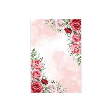 Imagem de Painel De Festa Vertical 1,50 x 2,20 - 15 Anos Floral Vermelho 161 - V