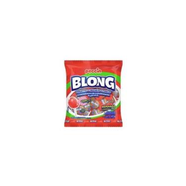 Imagem de Pirulito Blong Morango - Pacote  24UN - Peccin