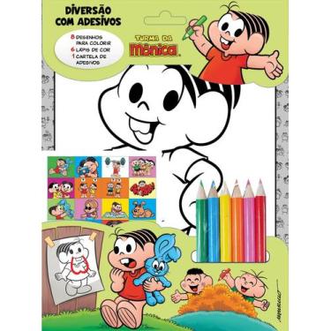 Imagem de Livro - Turma Da Mônica - Diversão com adesivos - Mônica