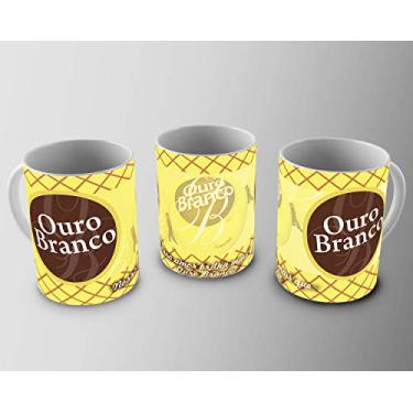 Imagem de Caneca de Porcelana de Pascoa Ouro Branco