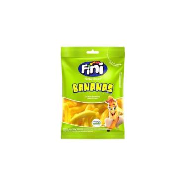 Imagem de Bala Gelatina Fini Bananas Pacote com 90grs