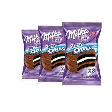Imagem de Milka Alfajor Oreo Doce de Leite e Baunilha Importado - 3 Unid