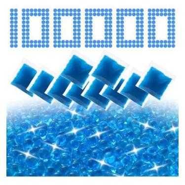 Imagem de 100000 Bolas De Hidrogel Orbeez De 7-8 Mm, Decoração  Cor Azul - lojaa