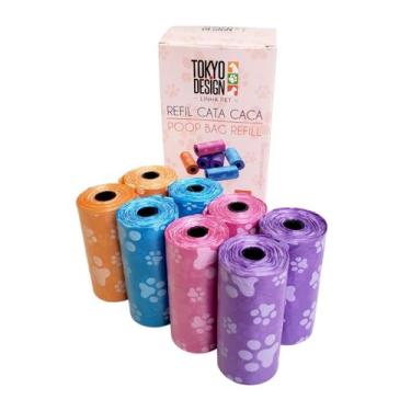 Imagem de Kit 160 Saquinhos Cata Caca Saco Higiênicos Pet Coco Passeio - MultiA