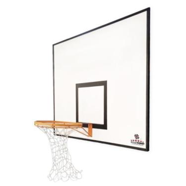 Imagem de 1 Tabela De Basquete Profissional 180 X 120 com aro e rede TDAÇO