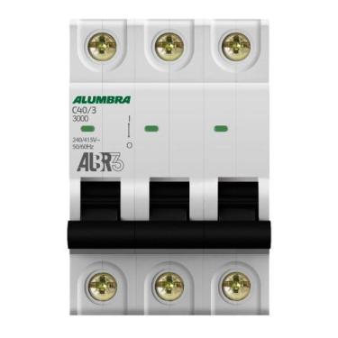 Imagem de Disjuntor Tripolar 3P 40A Curva C Albr3 Alumbra