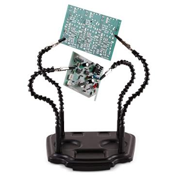 Imagem de Noah Mão Amiga, 4 Braços de Pescoço de Ganso Ajustáveis, Ferramenta de Solda Eletrônica de Base de Metal Resistente, Suporte de Limpador de Ponta de Ferro de Solda para Solda, Reparo, Joias