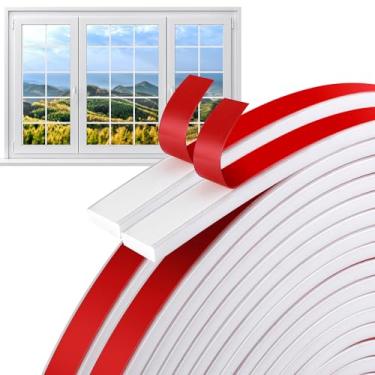 Imagem de DECOHS Kit De Inserções De Grade De Janela De 66 Pés - Tpe Autoadesivo, Descascar E Colar, Moldagem De Acabamento - Inserções De Grade De Acabamento De Moldagem Flexível Para Janelas, Molduras De Po