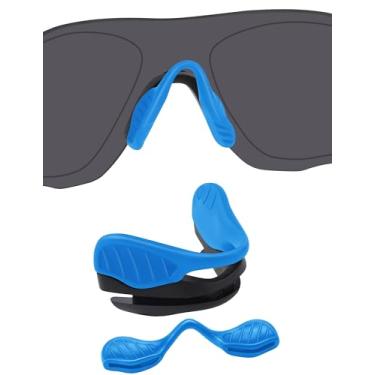 Imagem de BLAZERBUCK Almofadas de nariz de substituição para óculos de sol Oakley EV Zero Series - azul celeste