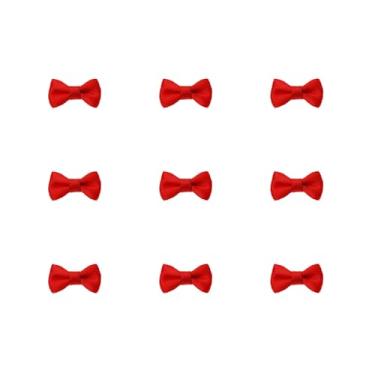 Imagem de Tupalizy Mini laços de fita de cetim pequenos laços artesanais de tecido de costura para decoração de Natal gravatas borboleta sacos de presente caixas cartões de convite de saudação lembrancinha de