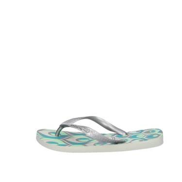 Imagem de Chinelo Top Spring, Havaianas, Feminino, Branco/Prata/Azul/Verde, 33/34