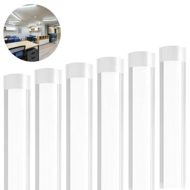 Imagem de Kit 6 Luminária Tubular Sobrepor Led Linear 18w 60cm Frio