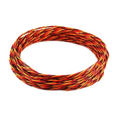 Imagem de OliYin(R) Servo cable 3p line 9.8m for Futaba JR Hitec RC Twisted servo Hobby model aircraft model wiring Wholesale 30 Coresx0.08