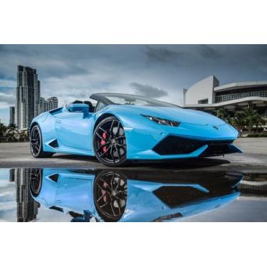 Imagem de Quebra-Cabeça Jogo Infantil Carro Azul 36 Peças MDF 18x26 - Brothers M