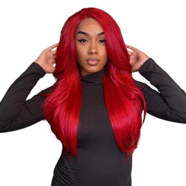 Imagem de Front Lace Lisa Super Natural Peruca Longa Fibra Premium - bbless, Ver