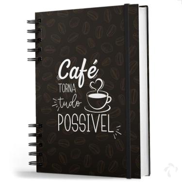 Imagem de Caderno De Anotações Com Capa Dura Coleção Frases Coffe