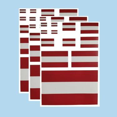 Imagem de Ruoming Ruoming Conjunto de adesivos da bandeira nacional, vários tamanhos, 3 folhas (Áustria)