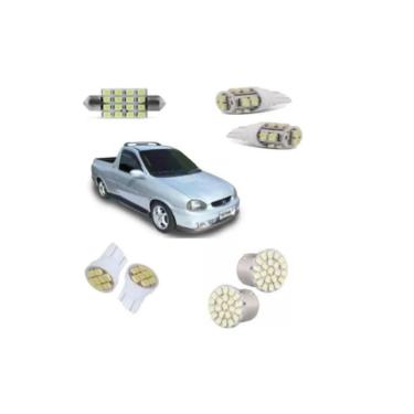 Imagem de Kit Lâmpadas Led Gm Corsa 95-03 - Farolete, Teto, Placa, Ré