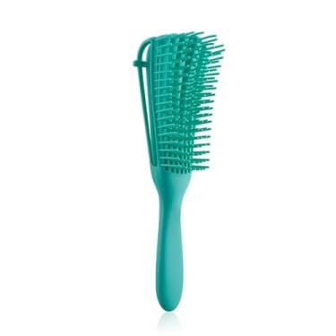 Imagem de 1 peça Pente Pente Pente de Massagem para Cabelo Liso Couro Cabeludo Adequado para Escova de Cabelo Cacheado (Verde)