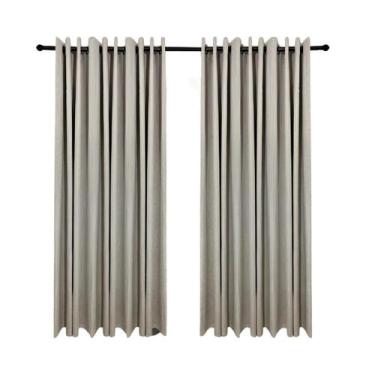 Imagem de Cortina Blackout Linho Vedação De Luz 100% 3,0m x 2,3m Varão - Ck Enxo