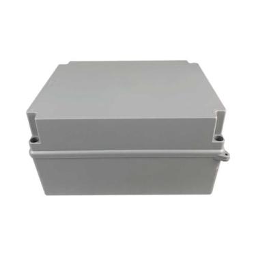 Imagem de Caixa de Passagem Prática 190x240x125 Cinza Tampa Opaca Alta - O&M