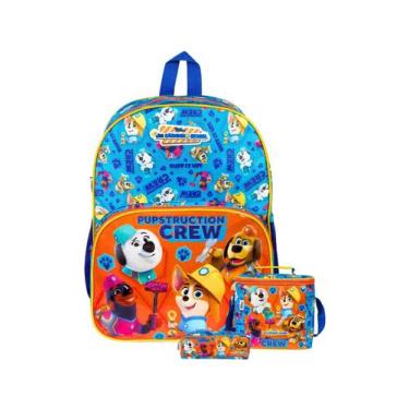 Imagem de Kit Um Cãozinho Genial Mochila Costas + Lancheira + Estojo - Dermiwil